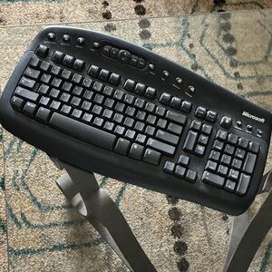 Microsoft Midnight Black Ergonomic Keyboard